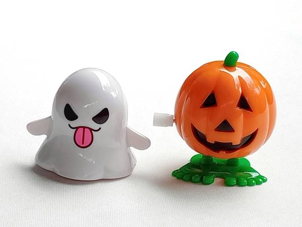 istock Wind up pumpkin and ghost toys. 1685705283
