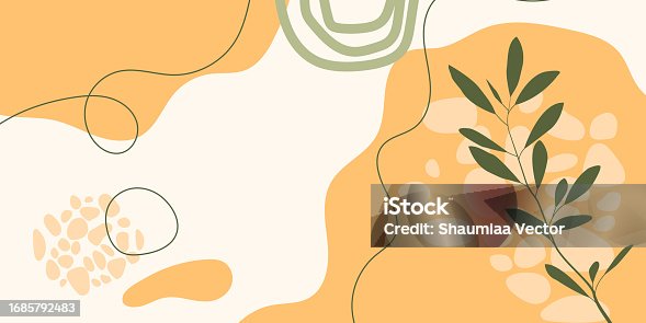 istock Abstract liquid background template with eucalyptus leaf and pebbles stones 1685792483