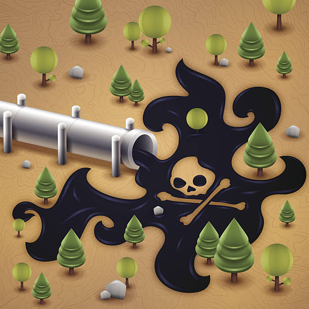 oil pipeline spill pollution - opec 幅插畫檔、美工圖案、卡通及圖標