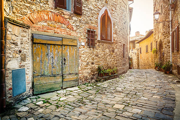 Ancient medieval village of Montefioralle near Greve in Chianti (Tuscany, Italy).
