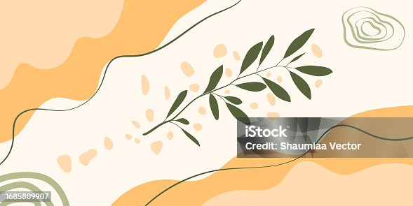 istock Abstract liquid background template with eucalyptus leaf and pebbles stones 1685809907