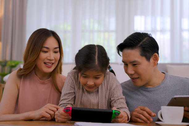 istock Couple with daughter make leisure activity together. 1685810245