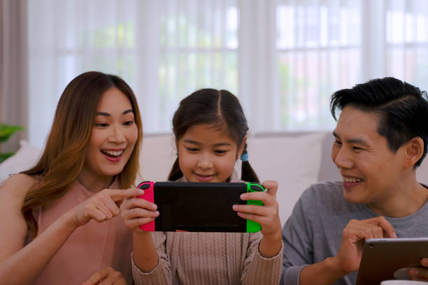 istock Couple with daughter make leisure activity together. 1685810250