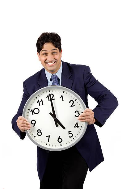 Person Using A Time Clock 420+ Young Man In Suit Holding A Clock Stock Photos, Pictures & Royalty ...