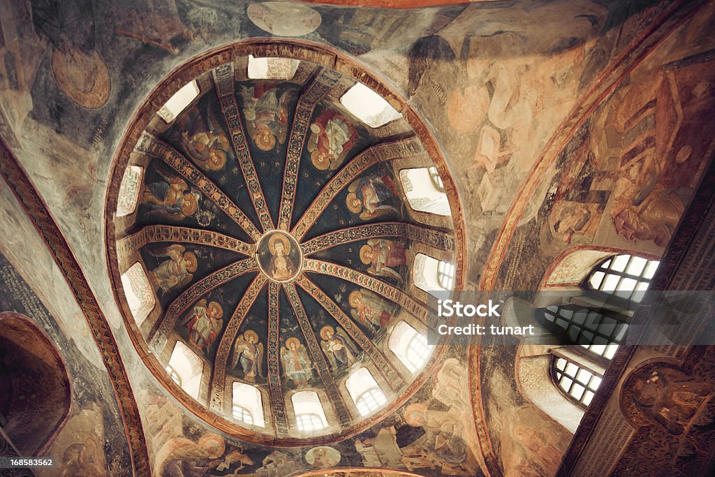 Chiesa di Chora - Foto stock royalty-free di Ambientazione interna