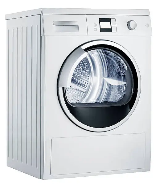 Washing machine (isolated with clipping path over white background)