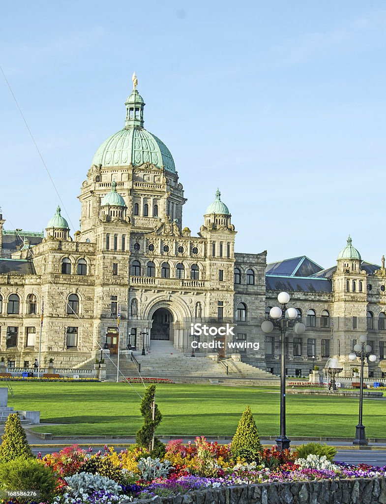 Edificio del Parlamento en Victoria, Columbia Británica - Foto de stock de Victoria - Canadá libre de derechos