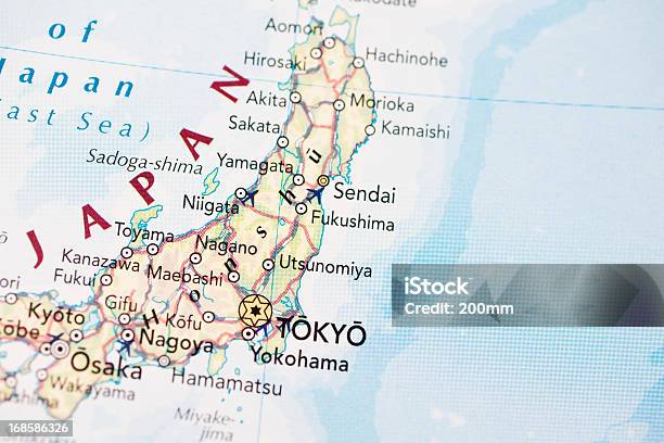 Mapa De Japón Foto de stock y más banco de imágenes de Hamamatsu - Hamamatsu, Japón, Mapa