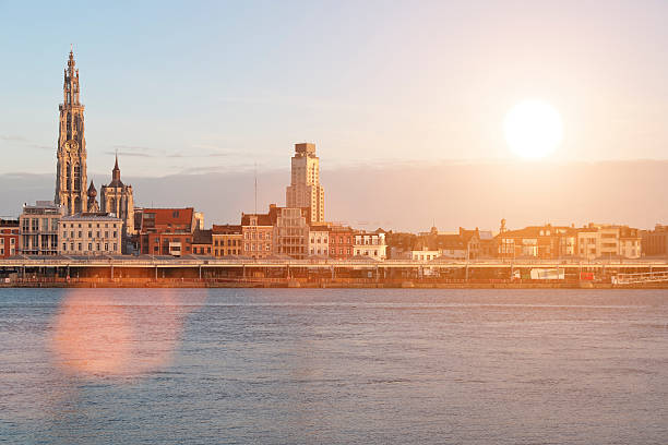 istock Skyline of Antwerp - Sunset 168586476