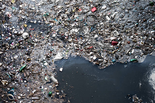 Water pollution stock photo