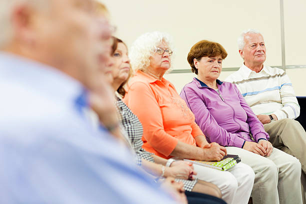 istock Seniors on the seminar 168588183