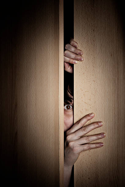 istock Young woman with frightened look 168588283