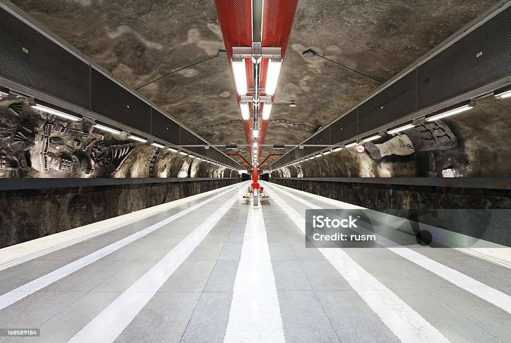 Stockholm Subway station Stockholm subway station Duvbo City Stock Photo