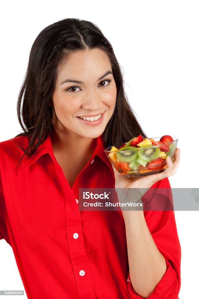 Mich und meine Obst Sald - Lizenzfrei Geben Stock-Foto