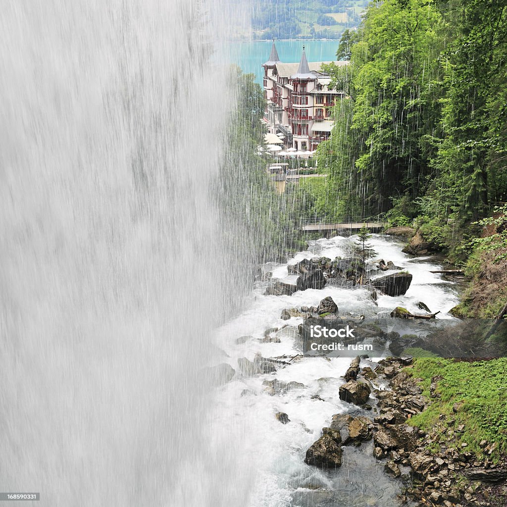 Vue sur la cascade, Suisse - Photo de Asperger libre de droits