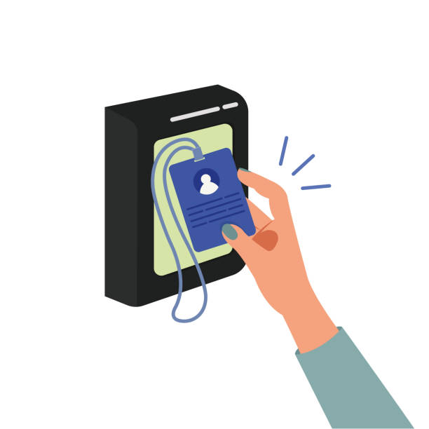Card Scanning Vector Sign 350+ Door Card Scanner Stock Illustrations, Royalty-Free Vector ...