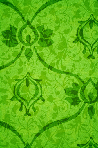Green Floral Abstract Retro Pattern. Over 200 More Grunge & Abstract Backgrounds: 
