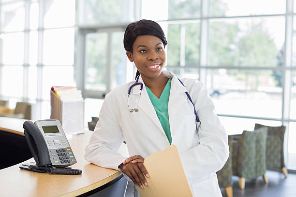 istock Young African American female doctor. 168590792