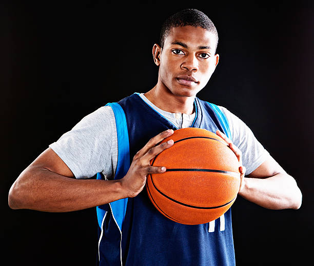 istock Handsome, serious young basketball player ready to take on anyone 168591167