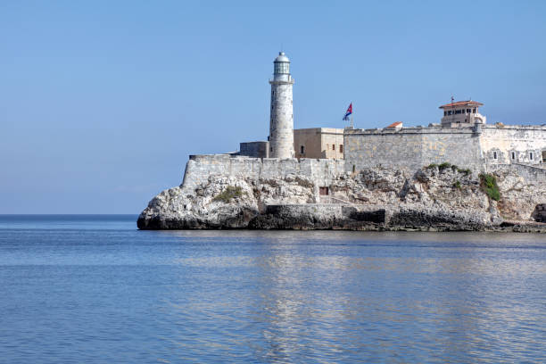 Castillio del Morro Morro Castle, built by the spaniards in 1589 to guard the entrance to Havana (Cuba) harbour. morro castle havana stock pictures, royalty-free photos & images