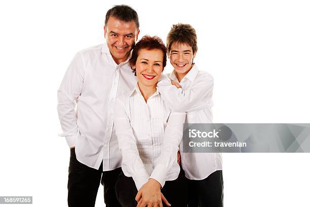 Família Feliz - Fotografias de stock e mais imagens de Beleza - Beleza, Branco, Camisas