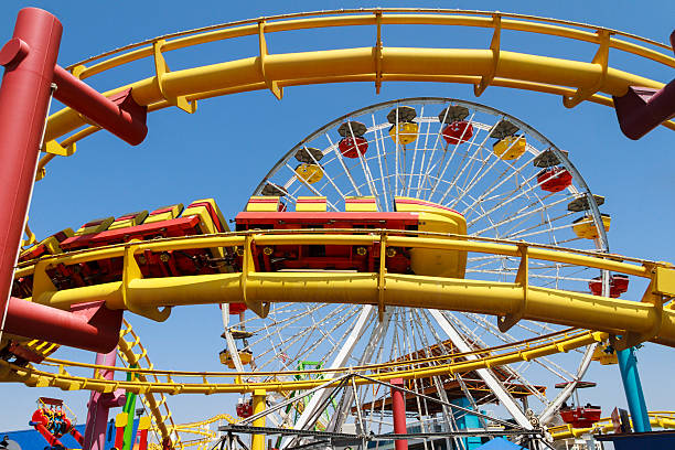 istock Colorful Amusement Park Rides 168591295