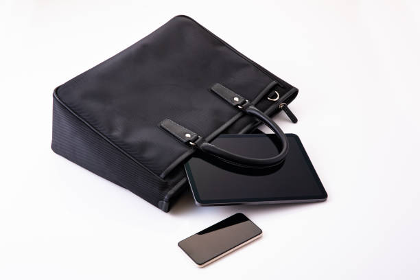 istock Business bag and tablet device. business image 1685962571