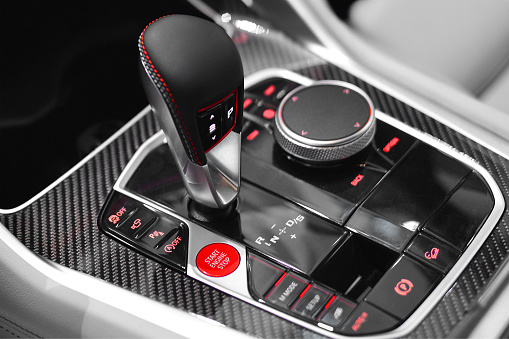 the multifunctional automatic transmission control of modern premiun car (overaltered)