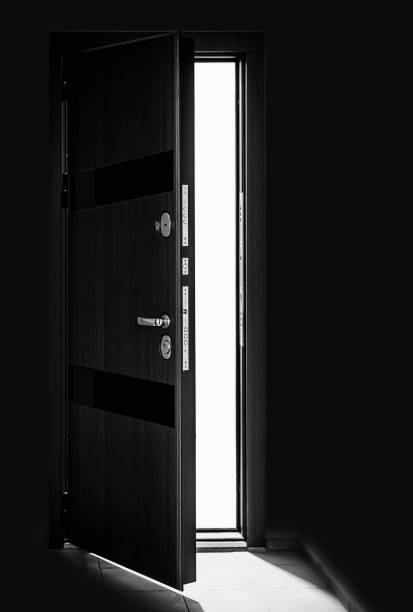 istock opened home metal door, light-shade 1685964245