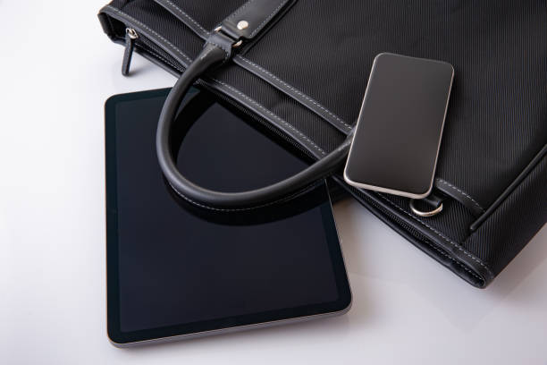 istock Business bag and tablet device. business image 1685969290