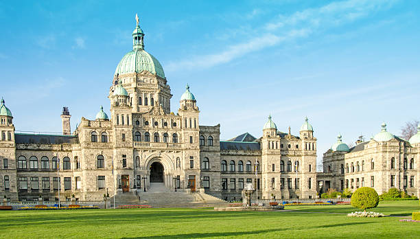 Parliament Building in Victoria, British Columbia stock photo