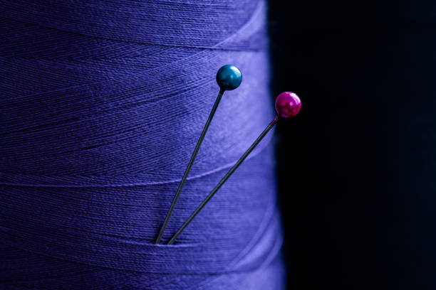 istock Close up view of sewing pins 1685992949