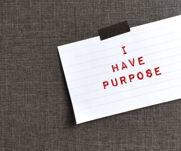 istock Note stick on wallpaper with affirmation message I HAVE PURPOSE, concept of phrases statements repeated to help challenge negative thoughts, encourage self worth and raise self esteem 1686089320