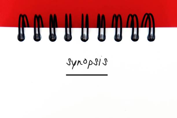 istock notebook with handwriting SYNOPSIS, means a brief summary, outline view of story, overview of storyline or main points of written work, book or screenplay 1686122940