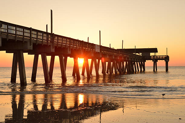 istock Pier of Tybee Island Beach at Sunrise 168612975