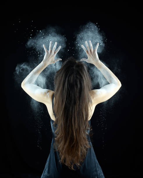 istock Woman with talcum powder 168613024