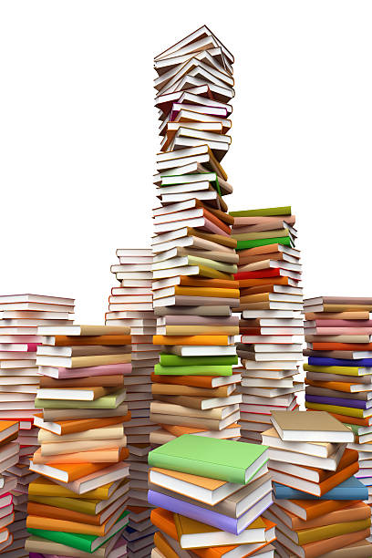 Tons of books everwhere stock photo