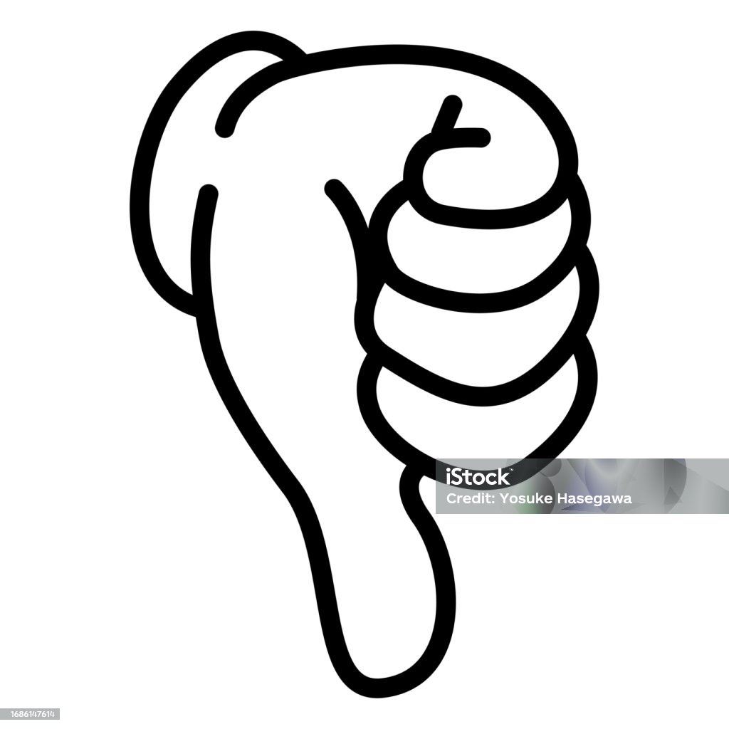 Boo Hand Sign Vector Illustration Stock Illustration - Download Image ...