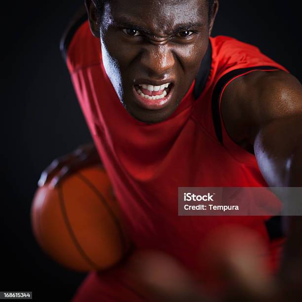 Basketball Agressive Palyer Stock Photo - Download Image Now - 20-24 Years, 25-29 Years, Adult