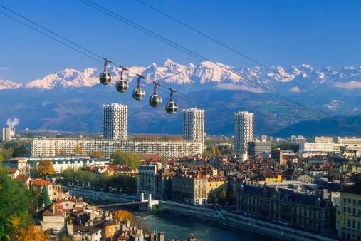 Famous eggs of Grenoble. This cable car brings you up to 