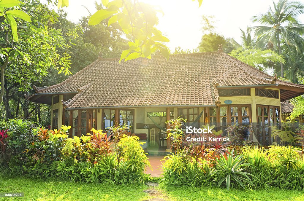 Bungalow in Bali, Indonesien - Lizenzfrei Dach Stock-Foto