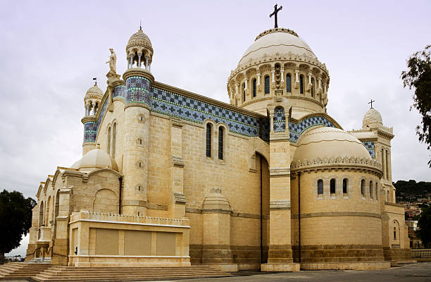 The catholic basilica of Our Lady of Africa (Notre Dame d'Afrique) in Algiers, Algeria, North Africa.