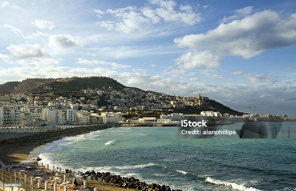 View of the coast across the bay of Algiers View of Algiers coast. Algiers - Algeria Stock Photo