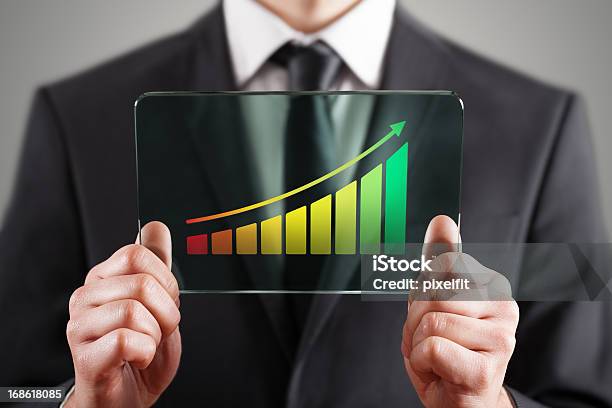 Success Chart Stock Photo - Download Image Now - Chart, Men, Moving Up