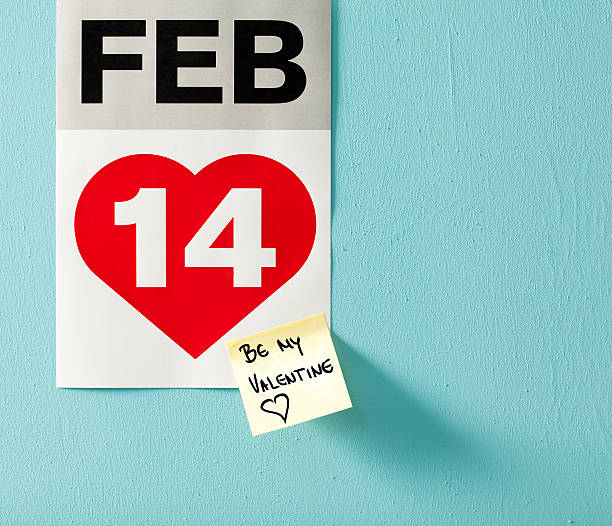 밸런타인데이 - calendar wall valentines day cute 뉴스 사진 이미지