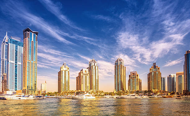 istock Dubai Marina in sunset light 168619539
