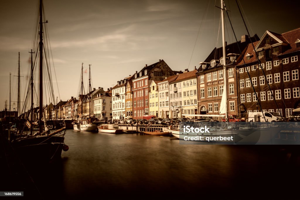 Nyhavn-Copenhagen/long exposure - Lizenzfrei Windjammer Stock-Foto