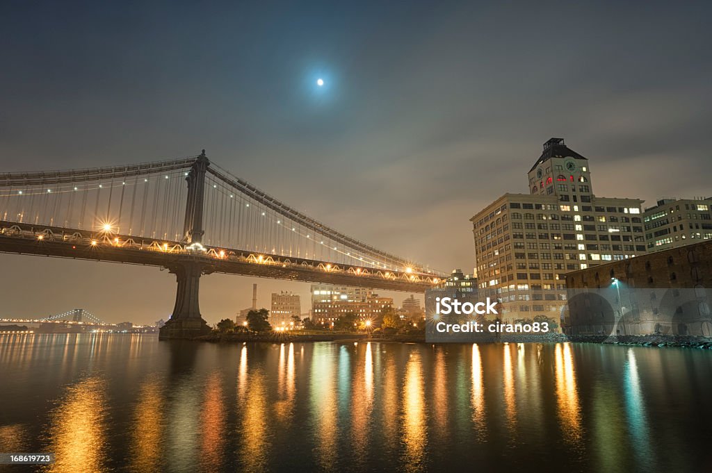 Ponte de Brooklyn e Manhattan - Foto de stock de Arquitetura royalty-free