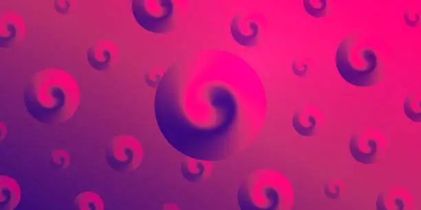 Vector illustration of Abstract gradient background with Purple spirals