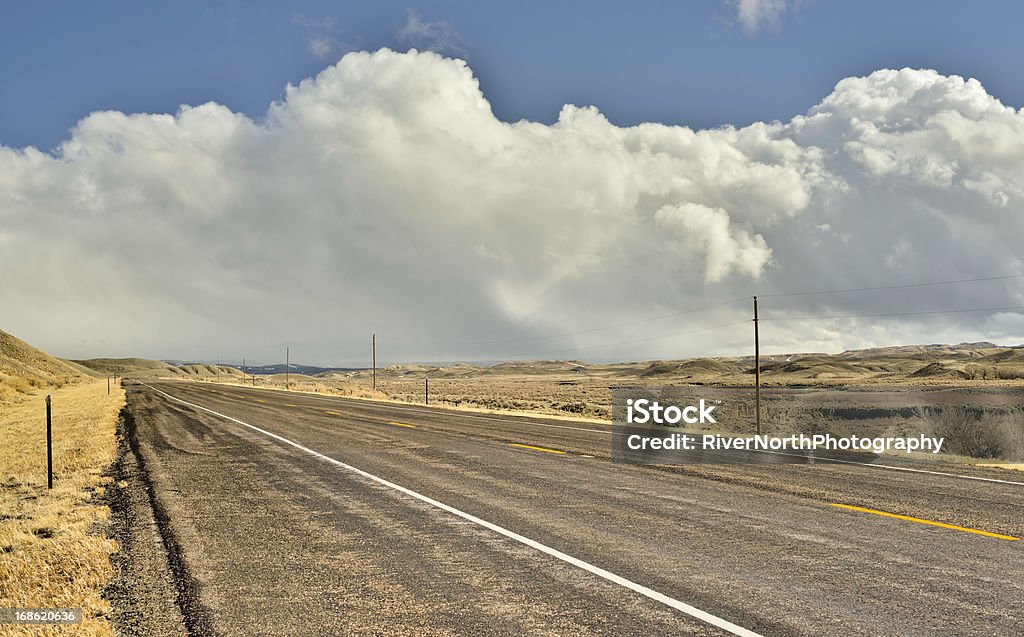 Open Road, Wyoming - Photo de Grands axes de circulation libre de droits